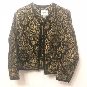 Old Navy Gold Brocade Party Jacket